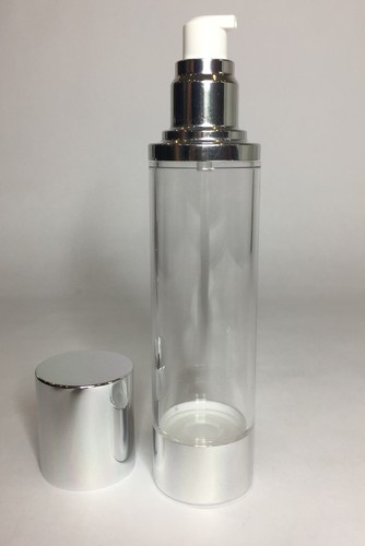 100ml clear plastic airless - clear,