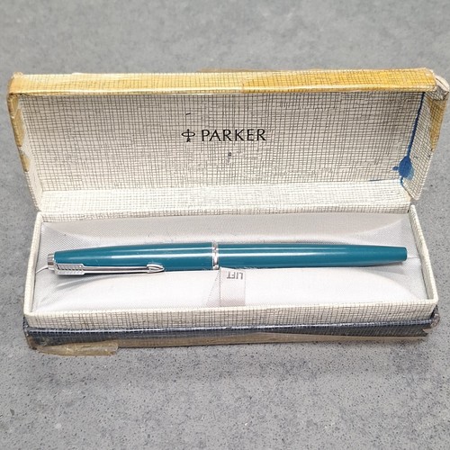 Parker blue plastic fountain - parker,
