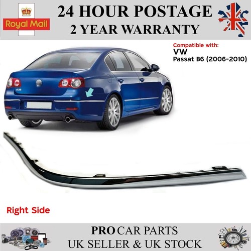 Rear bumper chrome trim - bumper,