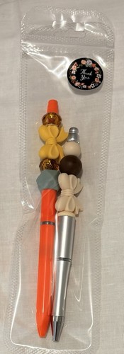 Novelty beaded ballpoint - novelty,